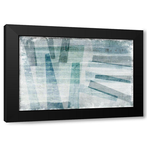 Bridging Black Modern Wood Framed Art Print by Naskrent, Delores