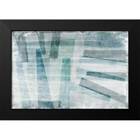 Bridging Black Modern Wood Framed Art Print by Naskrent, Delores