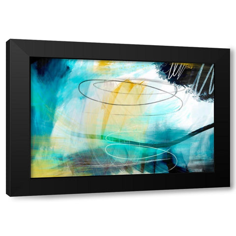 Inclement Weather Black Modern Wood Framed Art Print by Naskrent, Delores