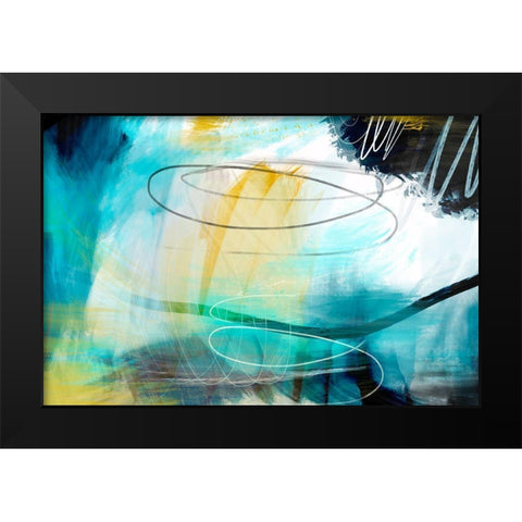 Inclement Weather Black Modern Wood Framed Art Print by Naskrent, Delores