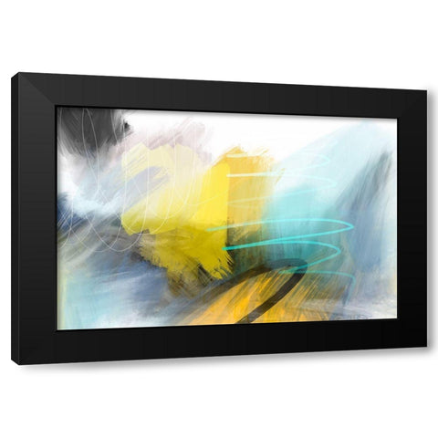 Deadly Tornado Black Modern Wood Framed Art Print by Naskrent, Delores