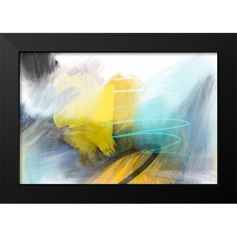 Deadly Tornado Black Modern Wood Framed Art Print by Naskrent, Delores