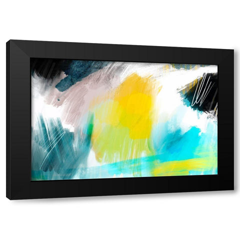 Glowing Sky Black Modern Wood Framed Art Print by Naskrent, Delores