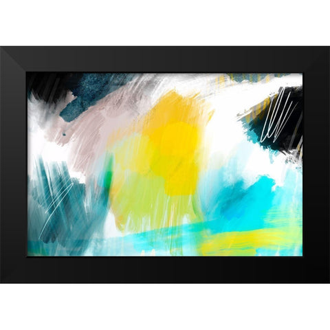 Glowing Sky Black Modern Wood Framed Art Print by Naskrent, Delores