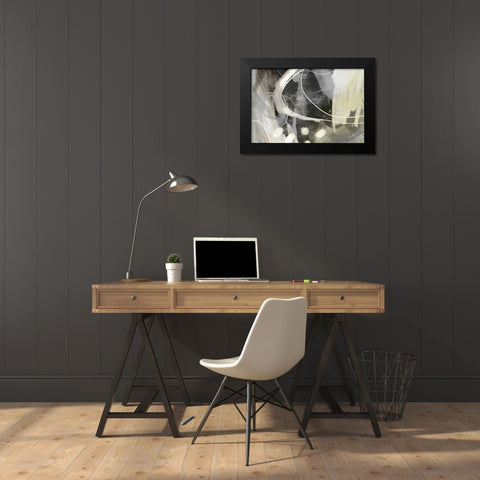 Allegedly Black Modern Wood Framed Art Print by Naskrent, Delores