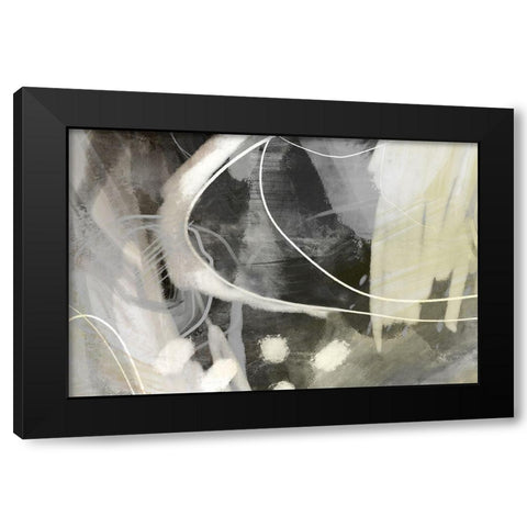 Allegedly Black Modern Wood Framed Art Print by Naskrent, Delores