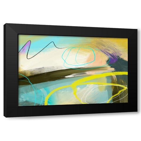 Modulate Black Modern Wood Framed Art Print with Double Matting by Naskrent, Delores