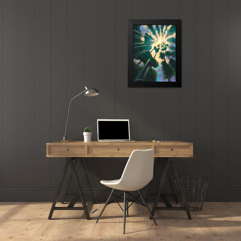 Fantasia of Summer Black Modern Wood Framed Art Print by Wang, John