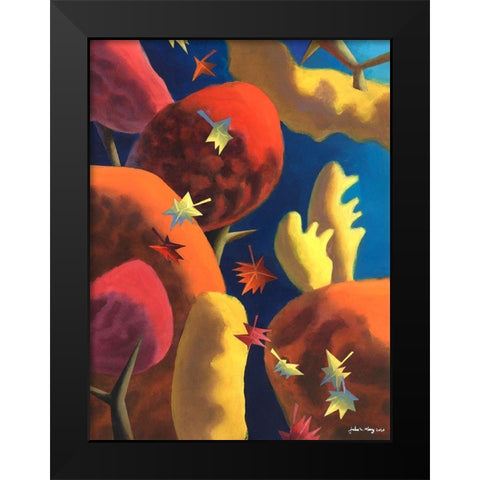 Fantasia of Autumn Black Modern Wood Framed Art Print by Wang, John