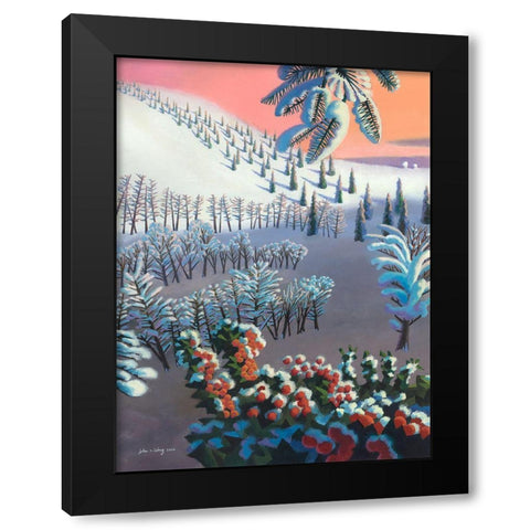 Fantasia of Winter Black Modern Wood Framed Art Print by Wang, John