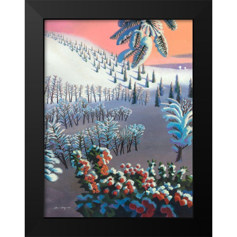 Fantasia of Winter Black Modern Wood Framed Art Print by Wang, John
