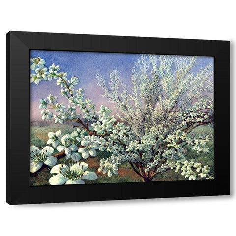 Fresh Tone Black Modern Wood Framed Art Print with Double Matting by Wang, John