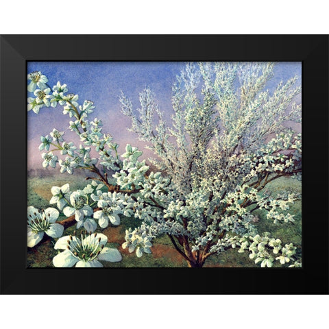 Fresh Tone Black Modern Wood Framed Art Print by Wang, John