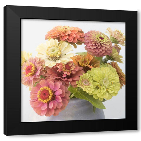 Bouque Black Modern Wood Framed Art Print with Double Matting by Stalus, Judy