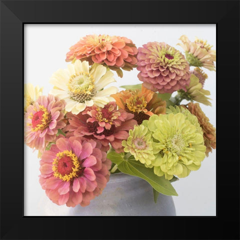 Bouque Black Modern Wood Framed Art Print by Stalus, Judy