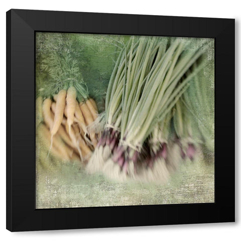 Vegies Black Modern Wood Framed Art Print by Stalus, Judy