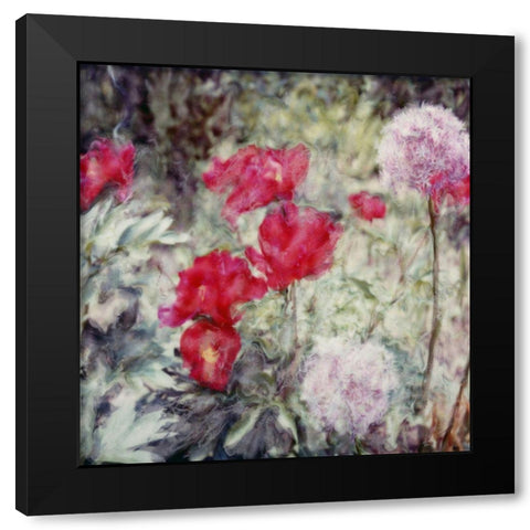 Garden Black Modern Wood Framed Art Print by Stalus, Judy
