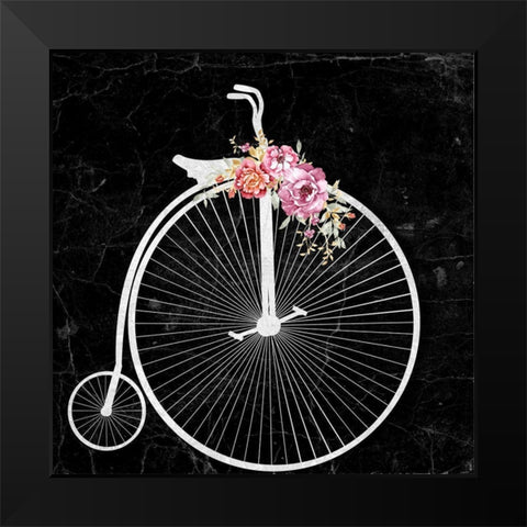 Floral Ride I Black Modern Wood Framed Art Print by Smith, Karen