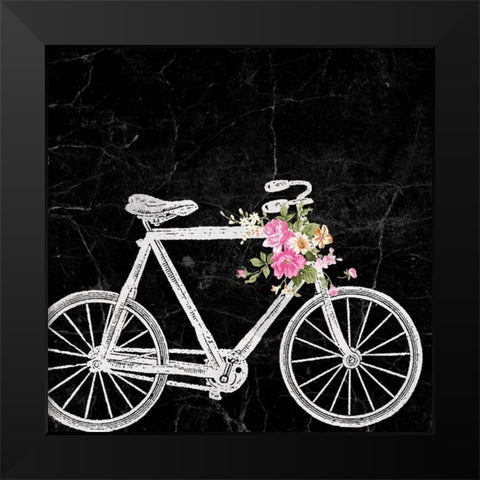Floral Ride III Black Modern Wood Framed Art Print by Smith, Karen