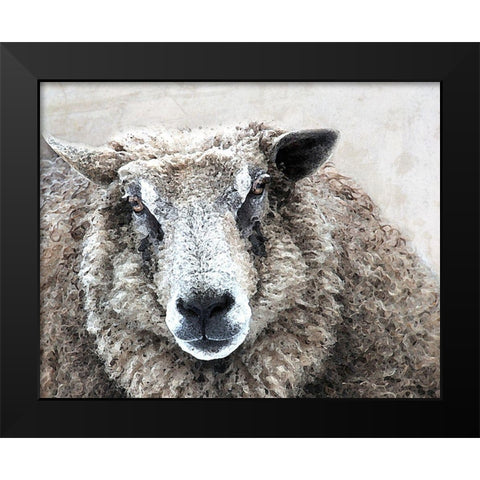 Woolpack Black Modern Wood Framed Art Print by Smith, Karen