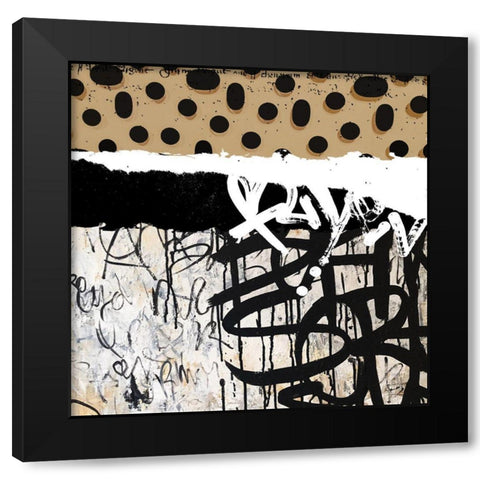 Converse II Black Modern Wood Framed Art Print with Double Matting by Smith, Karen