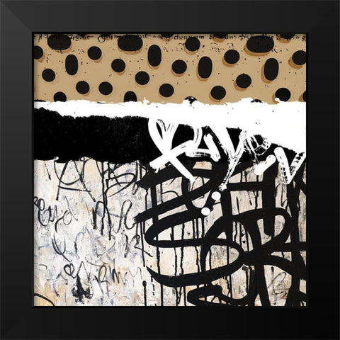 Converse II Black Modern Wood Framed Art Print by Smith, Karen