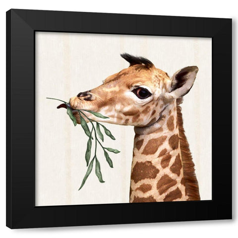 Big G I Black Modern Wood Framed Art Print by Smith, Karen