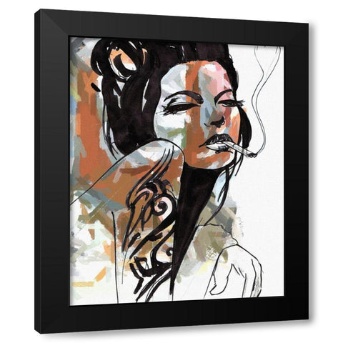 Allure Black Modern Wood Framed Art Print by Smith, Karen
