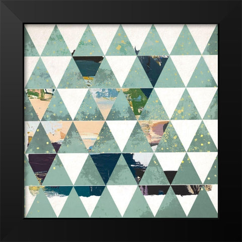 Dimension I Black Modern Wood Framed Art Print by Smith, Karen