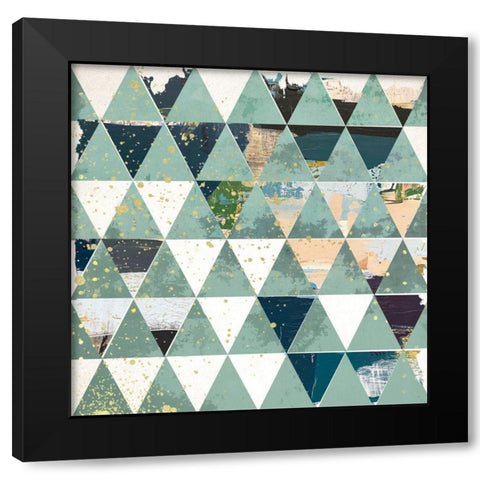 Dimension II Black Modern Wood Framed Art Print with Double Matting by Smith, Karen