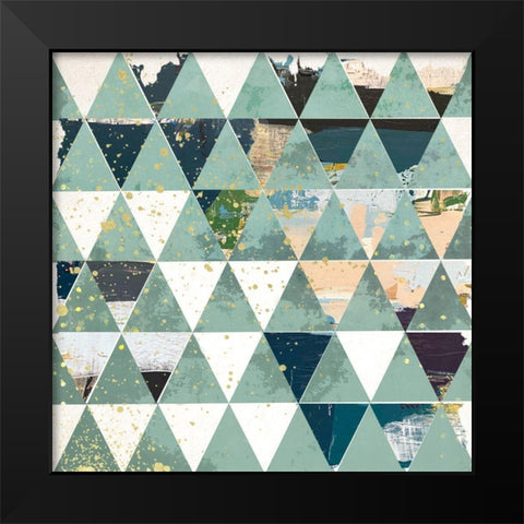 Dimension II Black Modern Wood Framed Art Print by Smith, Karen