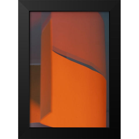 California Swirl II Black Modern Wood Framed Art Print by Surma And Guillen