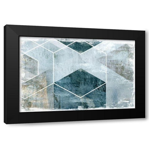 Inclination Black Modern Wood Framed Art Print by Naskrent, Delores