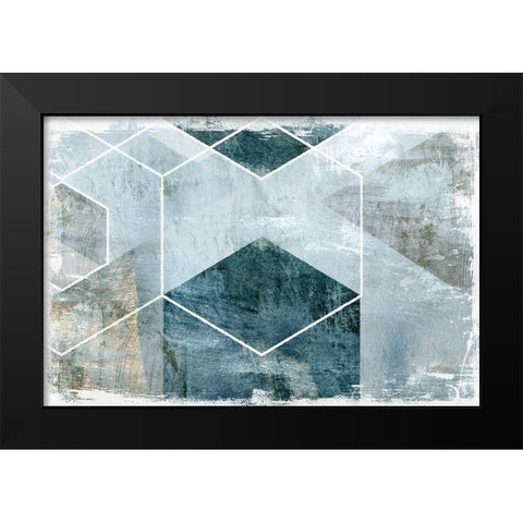 Inclination Black Modern Wood Framed Art Print by Naskrent, Delores