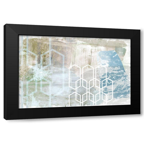 Becoming Black Modern Wood Framed Art Print with Double Matting by Naskrent, Delores