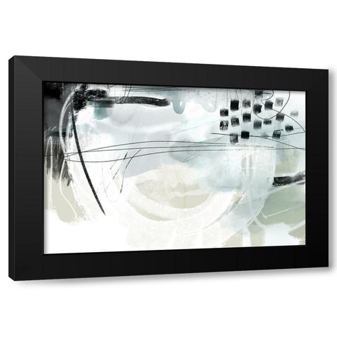 Strongh Black Modern Wood Framed Art Print with Double Matting by Naskrent, Delores