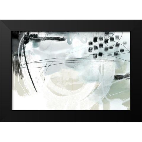 Strongh Black Modern Wood Framed Art Print by Naskrent, Delores