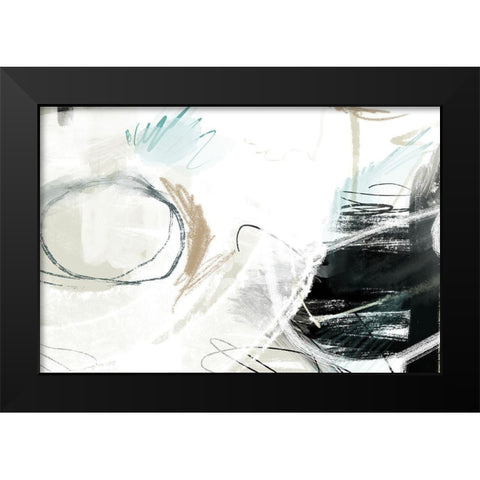 Alcazar Black Modern Wood Framed Art Print by Naskrent, Delores