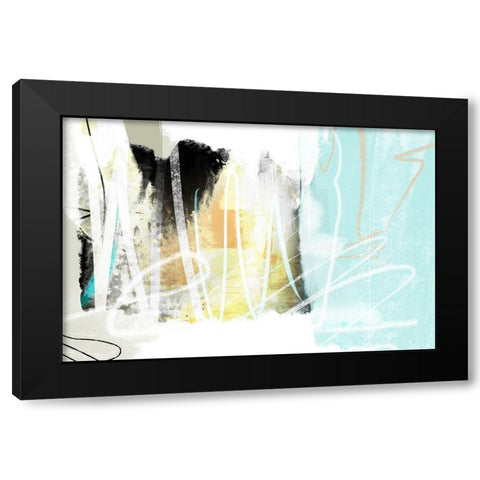 Bastion Black Modern Wood Framed Art Print with Double Matting by Naskrent, Delores