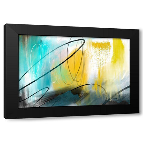 Sun Showers Black Modern Wood Framed Art Print with Double Matting by Naskrent, Delores