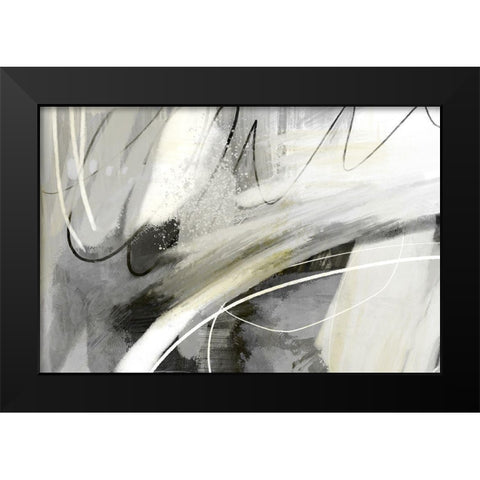 Speak to Me Black Modern Wood Framed Art Print by Naskrent, Delores