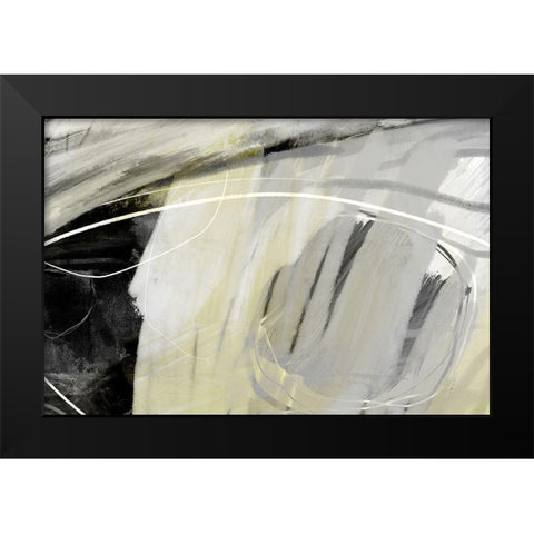 Whisper It Black Modern Wood Framed Art Print by Naskrent, Delores