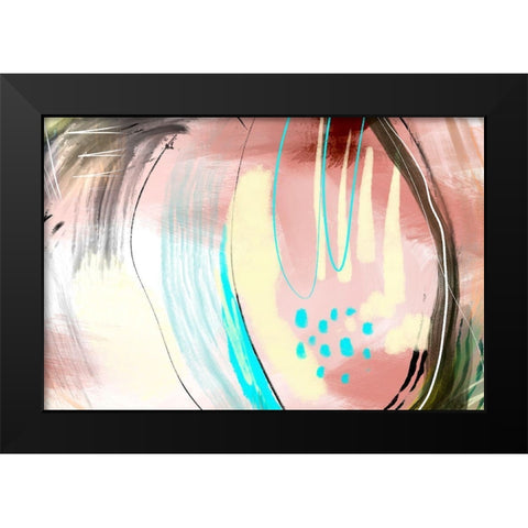 Articulate Black Modern Wood Framed Art Print by Naskrent, Delores