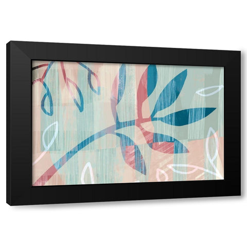 Blythe Black Modern Wood Framed Art Print with Double Matting by Naskrent, Delores