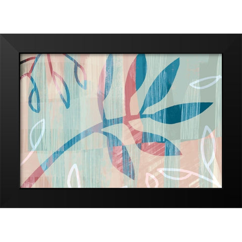 Blythe Black Modern Wood Framed Art Print by Naskrent, Delores