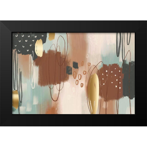 Ginger Bread Black Modern Wood Framed Art Print by Naskrent, Delores