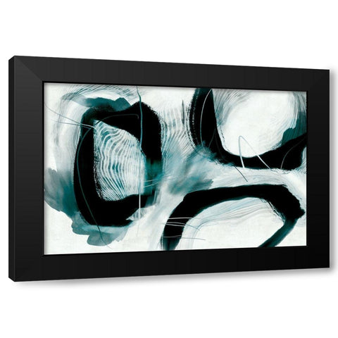 Dark Tension Black Modern Wood Framed Art Print with Double Matting by Naskrent, Delores