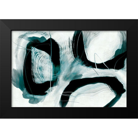 Dark Tension Black Modern Wood Framed Art Print by Naskrent, Delores