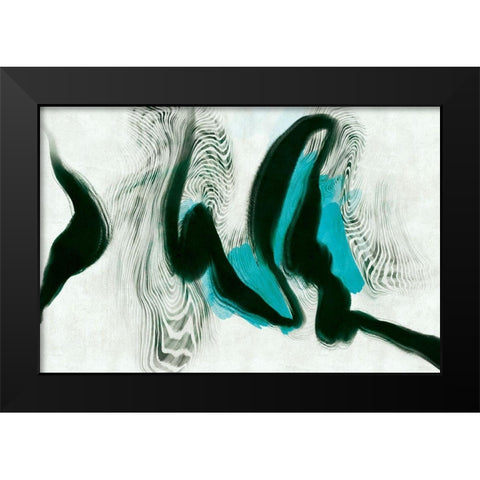 Purposeful Potency Black Modern Wood Framed Art Print by Naskrent, Delores