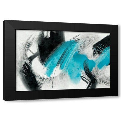 Familiar Duress Black Modern Wood Framed Art Print with Double Matting by Naskrent, Delores